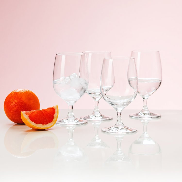 Wasser-Glas auf Fuss 310 ml Set 4-tlg. - Univers Glas Lunasol