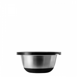 Rührschüssel-Set CNS 8-tlg. mit Kunststoffdeckel und rutschfestem Silikon-Boden Basic Kitchen
