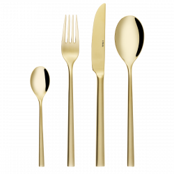 Besteckset 16-tlg. - Living PVD Champagne poliert