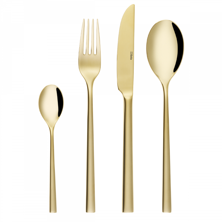Besteckset 16-tlg. - Living PVD Champagne poliert