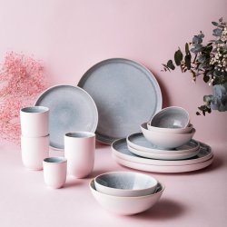 Porzellan Set 16-tlg. - Gaya Atelier Glacial Ice