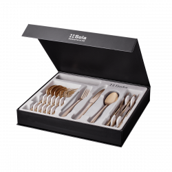 Besteckset 16-tlg. - Kyoto PVD Champagne teilsatiniert