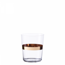 Tumbler 440 ml mit Gold-Streifen Set 6-tlg. - 21st Century Glas Lunasol