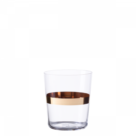 Tumbler 440 ml mit Gold-Streifen Set 6-tlg. - 21st Century Glas Lunasol