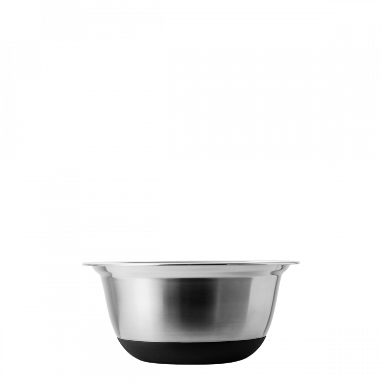 Rührschüssel-Set CNS 8-tlg. mit Kunststoffdeckel und rutschfestem Silikon-Boden Basic Kitchen