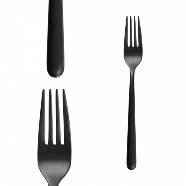 Besteckset 24 tlg. - Faro PVD schwarz ganz matt