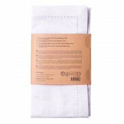 Stoffservietten 45 x 45 cm Grau-Melange, 2 Stk. - Basic Ambiente