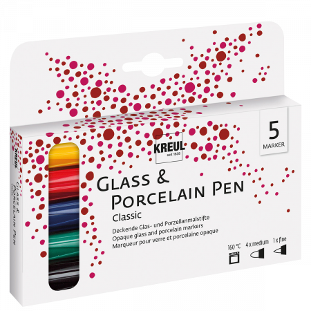 Porzellan- und Glasmarker 5er-Set - KREUL
