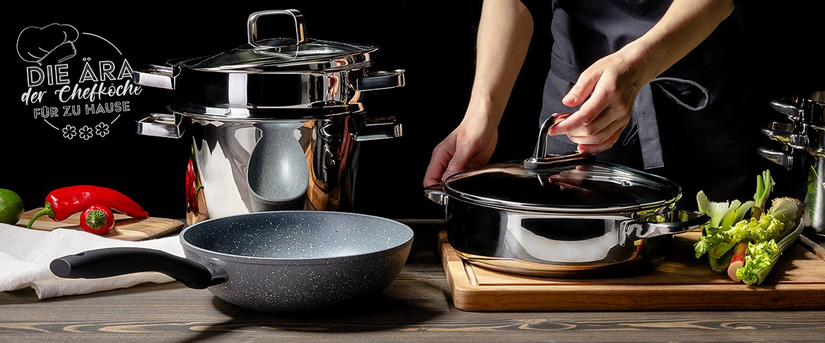 Specialisierte Töpfe und Pfannen von Lunasol bringen das Kochen auf ein höheres Niveau
