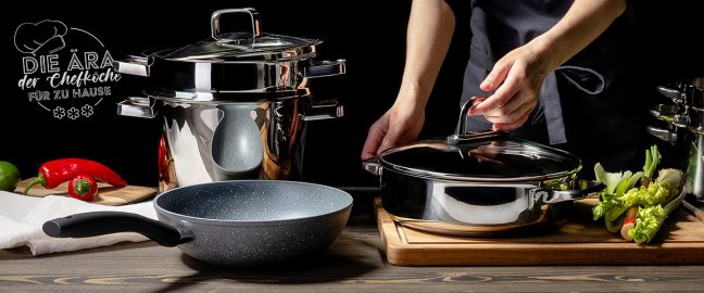 Specialisierte Töpfe und Pfannen von Lunasol bringen das Kochen auf ein höheres Niveau