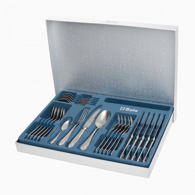 Besteckset 24 tlg. - Baguette Vintage Edelweiss matt