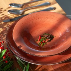 Porzellan Set terracotta 18-tlg. - Hotel Inn Chic color