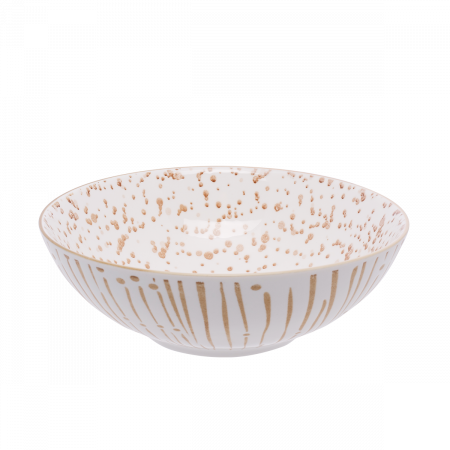 Müslischale mit Champagner Muster 17,8 cm - Basic