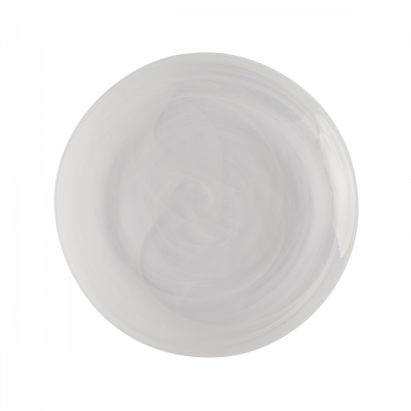 Teller flach weiss 21 cm - Elements Glas