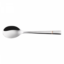Besteckset 24-tlg. Dessert Luxus Rille teilvergoldet