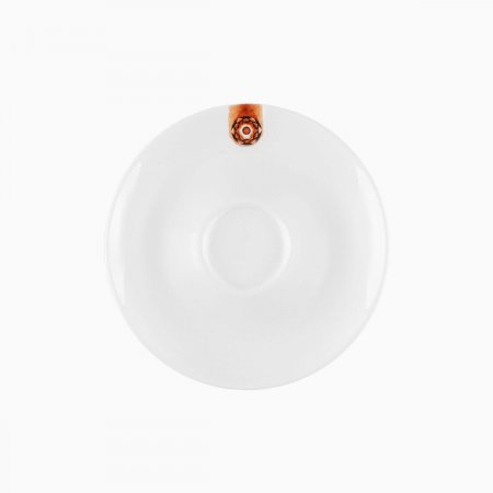 Mocca-Untere mit braunem Ornament 12,5 cm – Gaya RGB