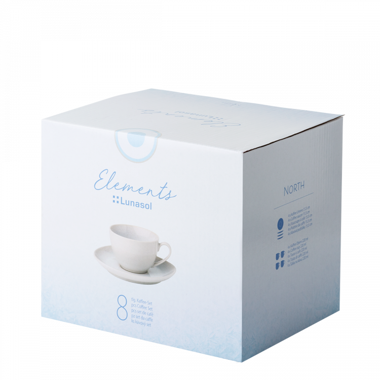 Kaffee-Set 8-tlg. Elements North Organic