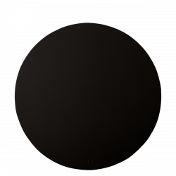 Tischset rund PVC schwarz ø 38 cm Elements Ambiente