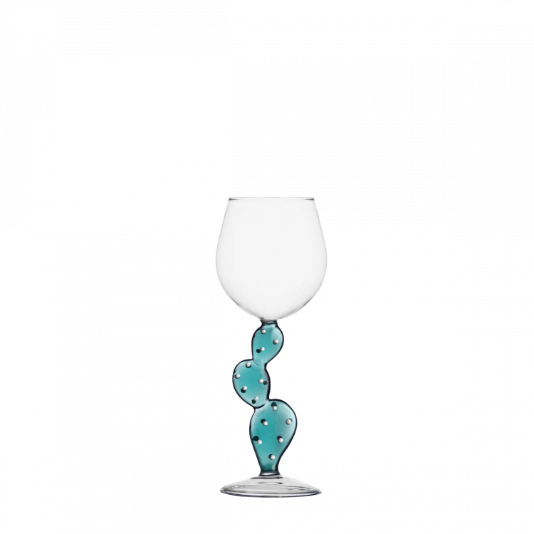 Stielglas Kaktus Caribe Blue 320 ml