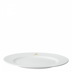 Flacher Servierteller 28 cm - Premium Platinum Line Merry Christmas