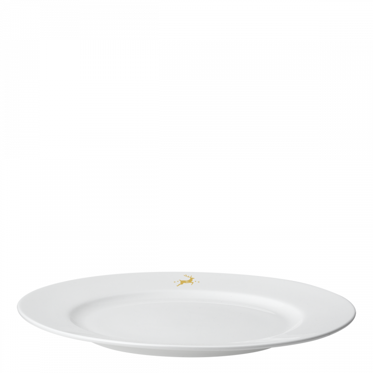 Flacher Servierteller 28 cm - Premium Platinum Line Merry Christmas