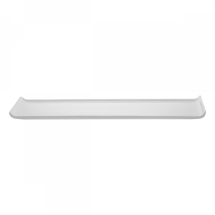 Weisse Porzellanplatte 55 x 15 cm