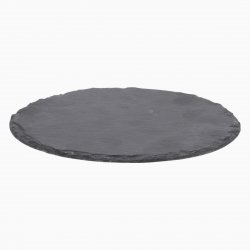 Schiefertablett-Set rund ø 9 cm 4 tlg. - Flow
