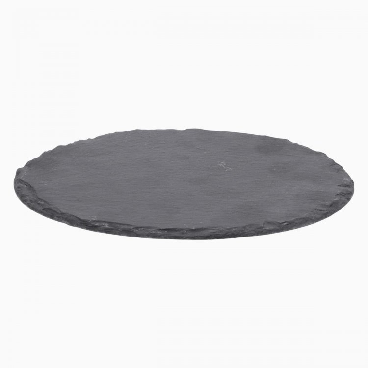 Schiefertablett-Set rund ø 9 cm 4 tlg. - Flow