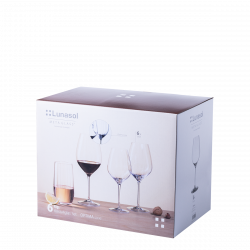 Rotweinglas 570 ml Set 6-tlg. - Optima Line Glas Lunasol