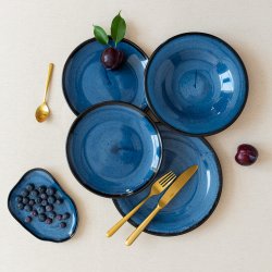 Porzellan Set blue 18-tlg. - Hotel Inn Chic color