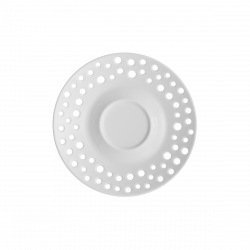 Kaffee-/Tee Untere 15 cm FLOW Perforated weiss