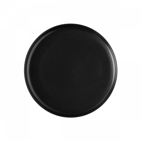 Dessertteller U-Coupe schwarz 20 cm – Flow