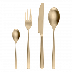 Besteckset 16-tlg. - Salamanca PVD Champagne ganz matt