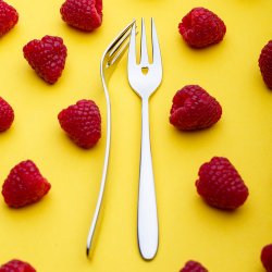 Kuchengabel-Set mit Herz 6 tlg. - Love Cutlery