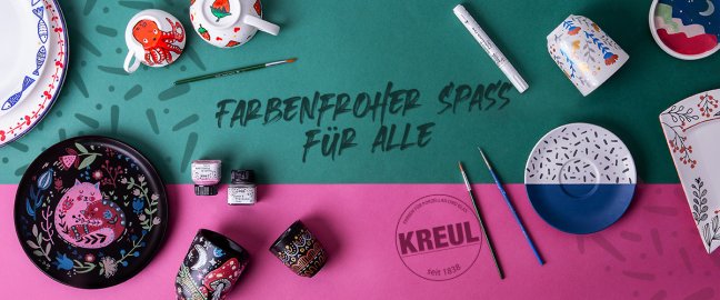 Farben für Porzellan und Glas machen Freude der ganzen Familie
