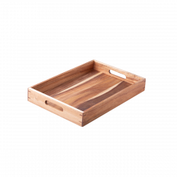 Serviertablett Akazie 45.7 x 30.5 x 6.3 cm - FLOW Wooden