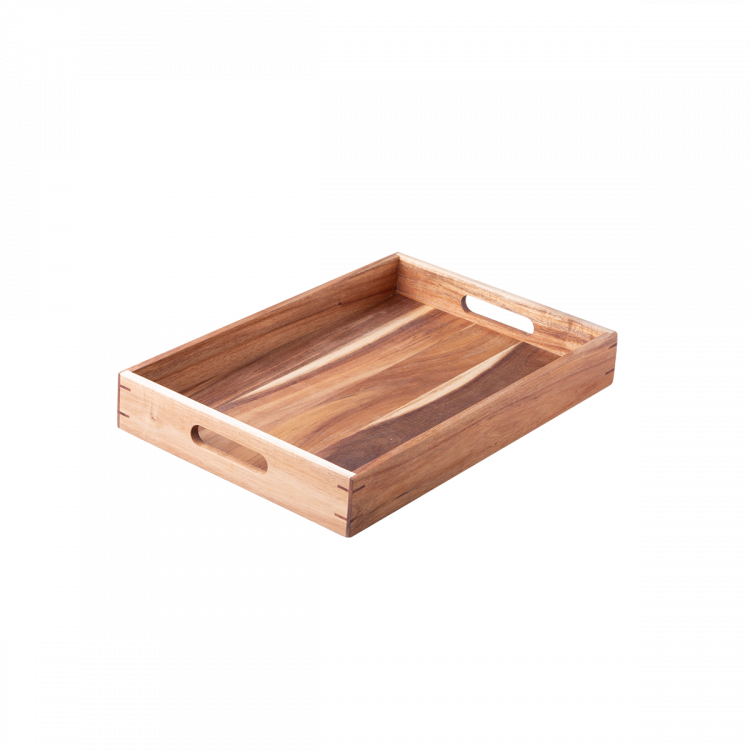Serviertablett Akazie 45.7 x 30.5 x 6.3 cm - FLOW Wooden