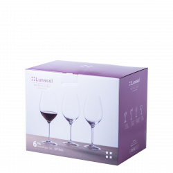 Rotweinglas 660 ml Set 6-tlg. - Optima Glas Lunasol