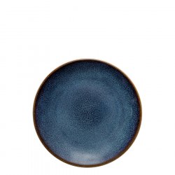 Teller Coupe flach, 22 cm - Gaya Elements Night Terra