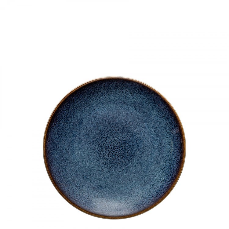 Teller Coupe flach, 22 cm - Gaya Elements Night Terra