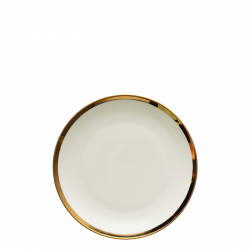 Dessertteller Coupe 20.5 cm Set 4-tlg. - FLOW Lunasol mit Gold-Rand