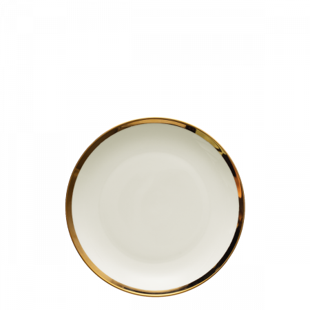 Dessertteller Coupe 20.5 cm Set 4-tlg. - FLOW Lunasol mit Gold-Rand