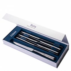Steakmesser Set 6-tlg. in silber Magnetbox Miracle poliert
