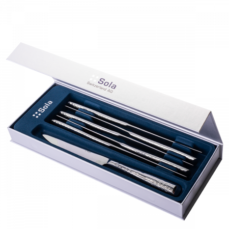 Steakmesser Set 6-tlg. in silber Magnetbox Miracle poliert