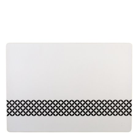Tischset aus PVC in Schwarz und Weiss - Elements Ambiente Graphic