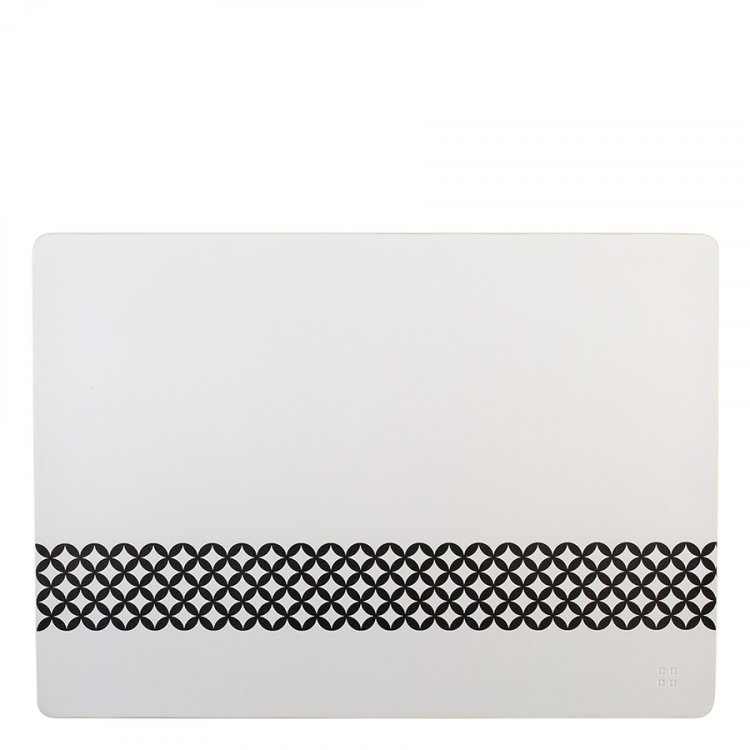 Tischset aus PVC in Schwarz und Weiss - Elements Ambiente Graphic