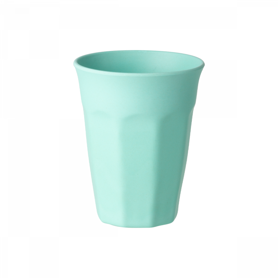Becher Octagon türkis 350 ml Bamboo Fiber - Flow