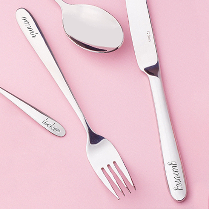 Besteck mit Gravur als Geschenk für Erwachsene
