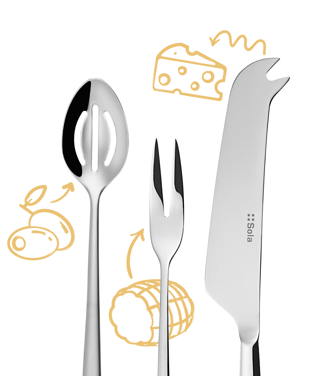 Antipasti-Set 3-tlg. – Alpha poliert