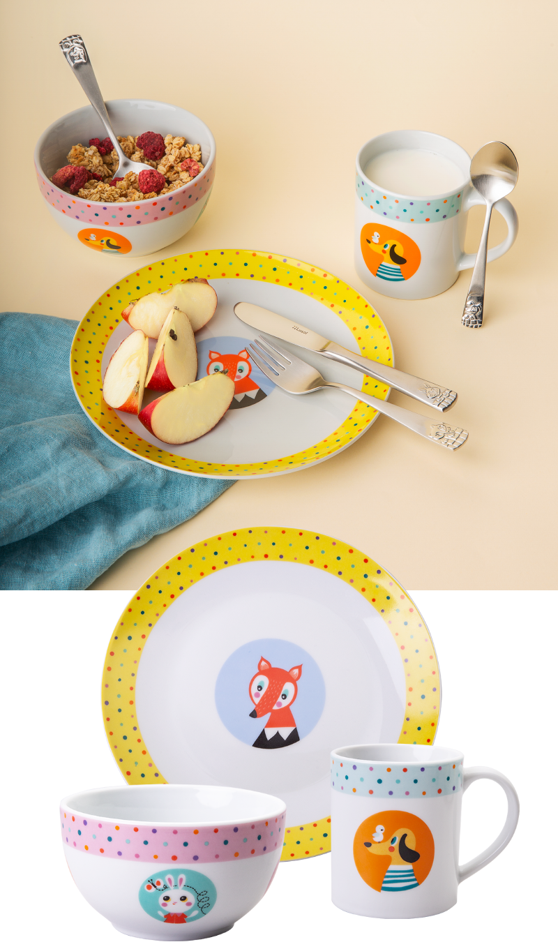 Animals Kinder Porzellan-Set